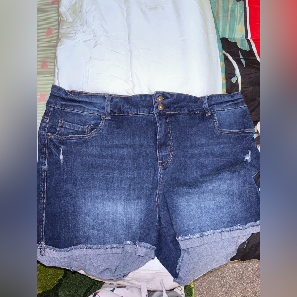 True craft..size 20..Denim Blue Women's Shorts